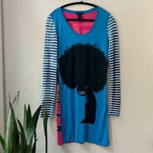 RARE CUSTO BARCELONA T SHIRT DRESS 3 M L